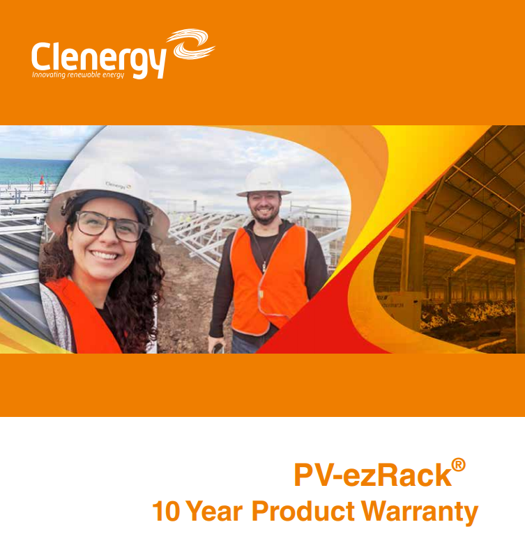 Clenergy Australia PV ezRack Warranty