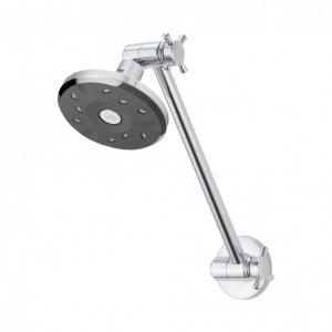 Methven 5.0L/min Kiri Satinjet Graphite Low Flow Hi Rise Shower on Capstan Arm