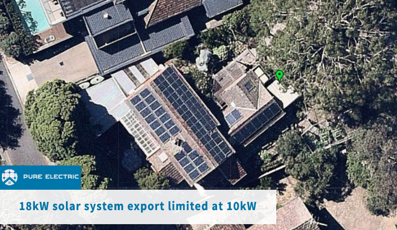 18kW solar system export limited at 10kW