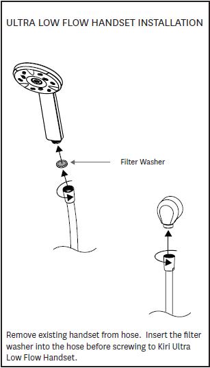 Methven Kiri Ultra Low Flow Handset Installation