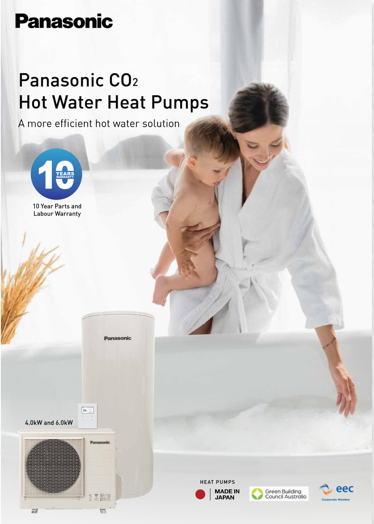 Panasonic Heat Pump Hot Water System Datasheet